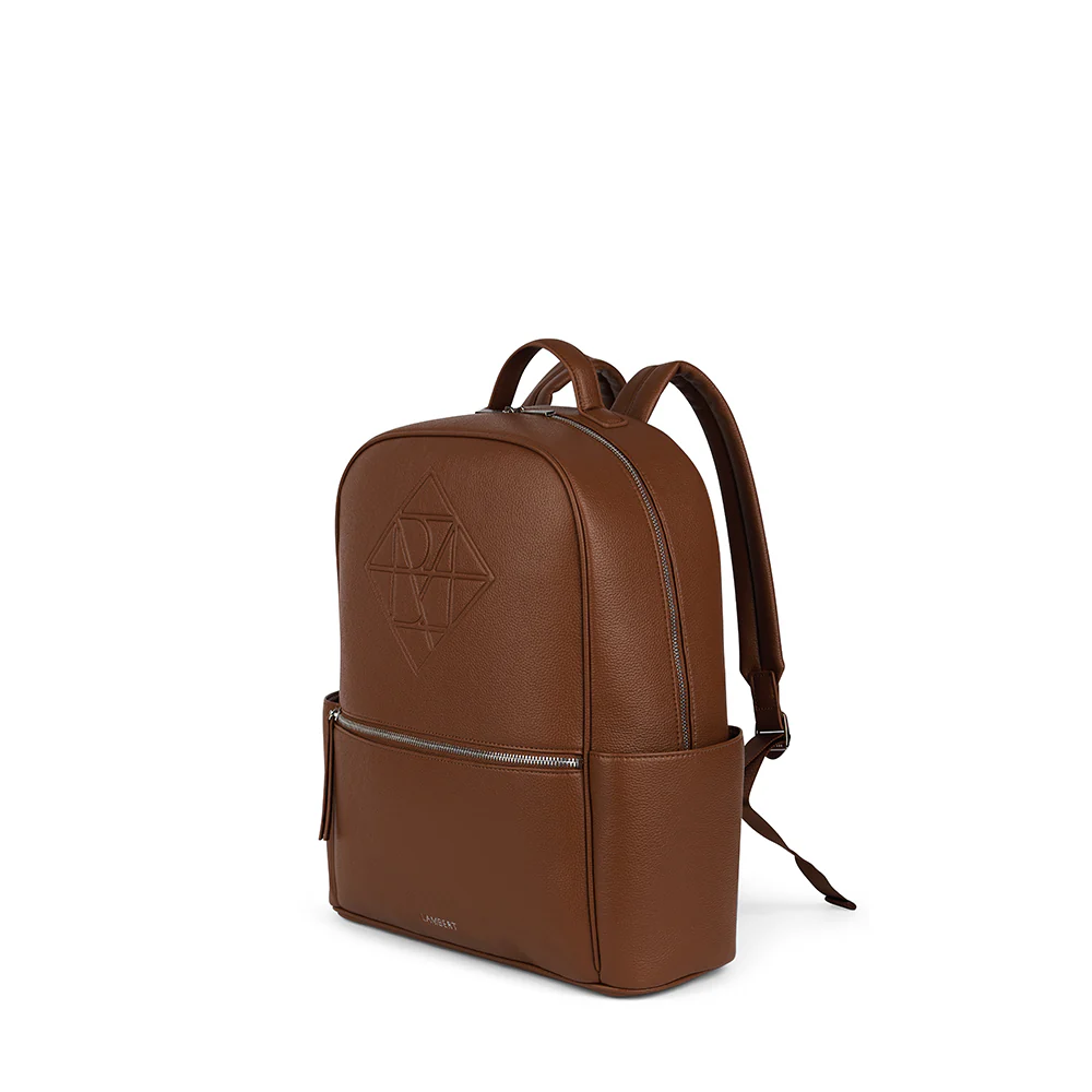 The Vicky - Hazelnut Maternity Backpack in Vegan Leather