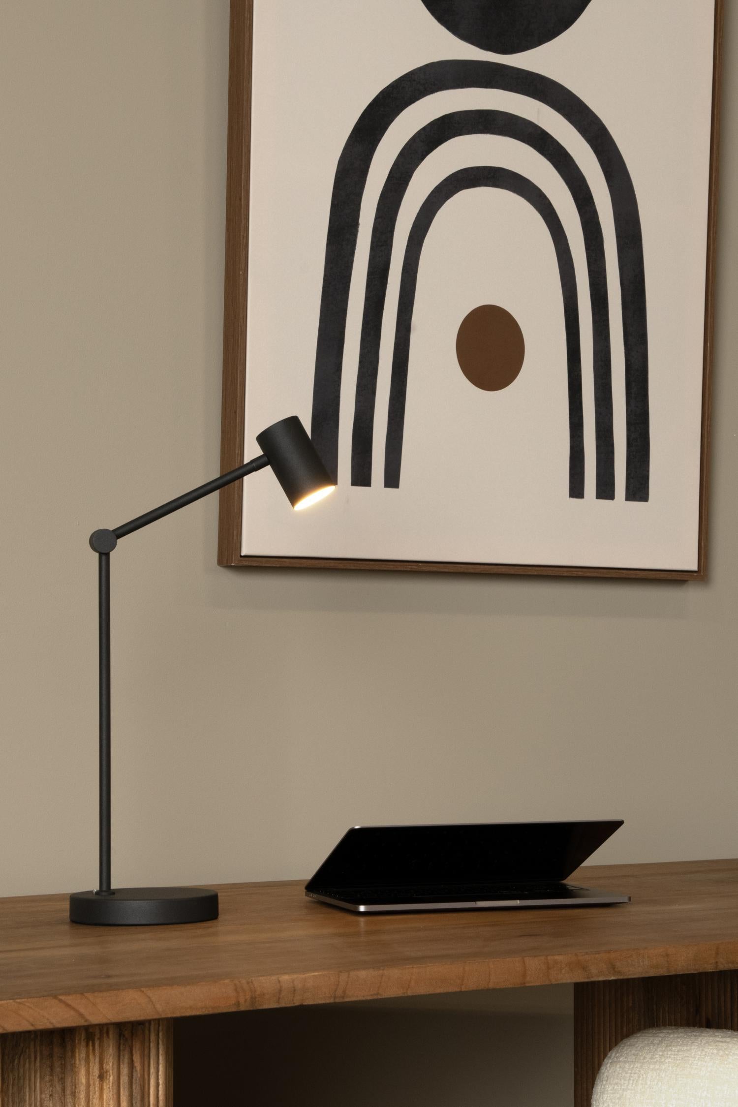 Lucide bureaulamp TIPIK - Geïntegreerde LED - Zwart