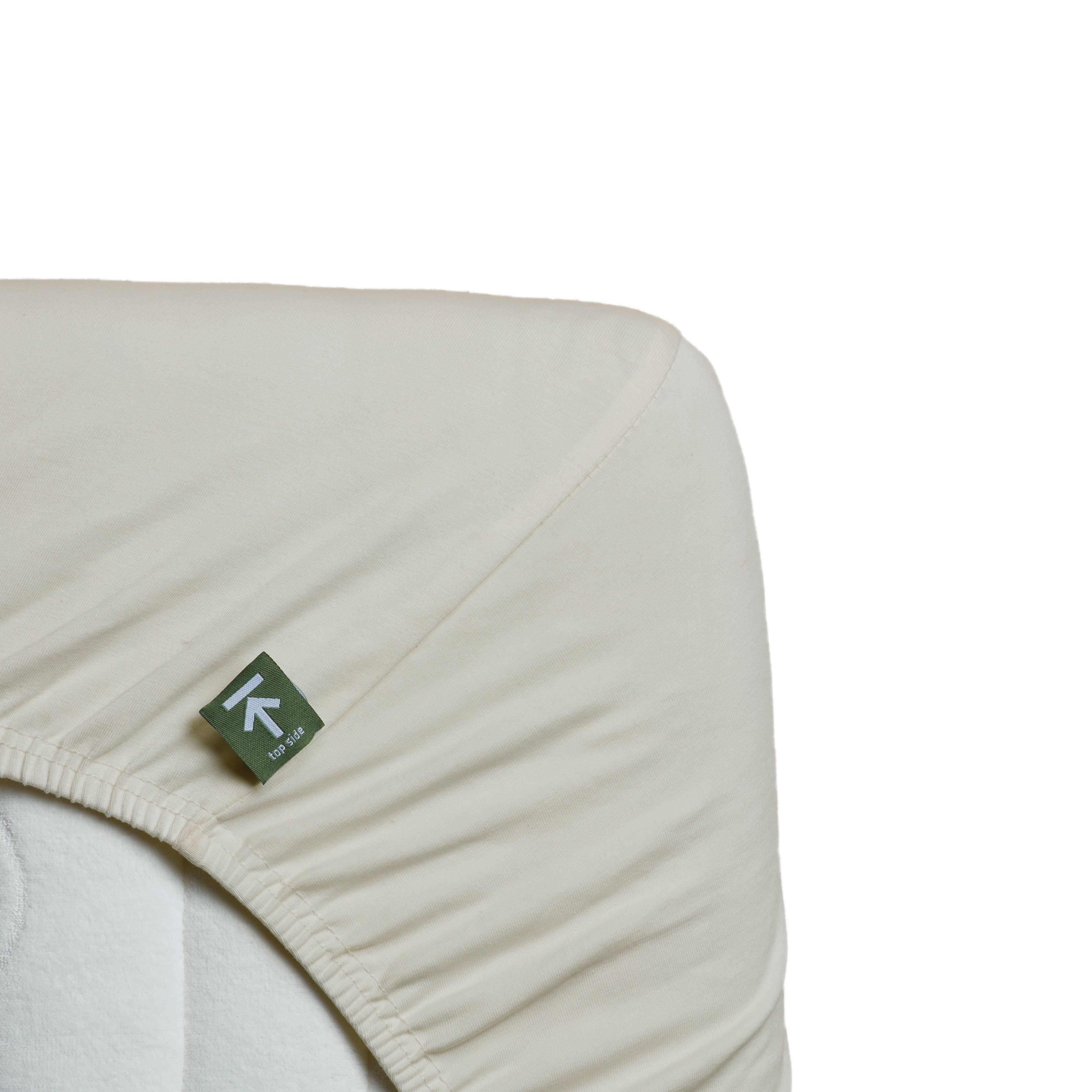 Beddinghouse - Jersey - 95% katoen - 5% lycra - Split-topper - Hoeslaken - 180x220 cm - Gebroken wit