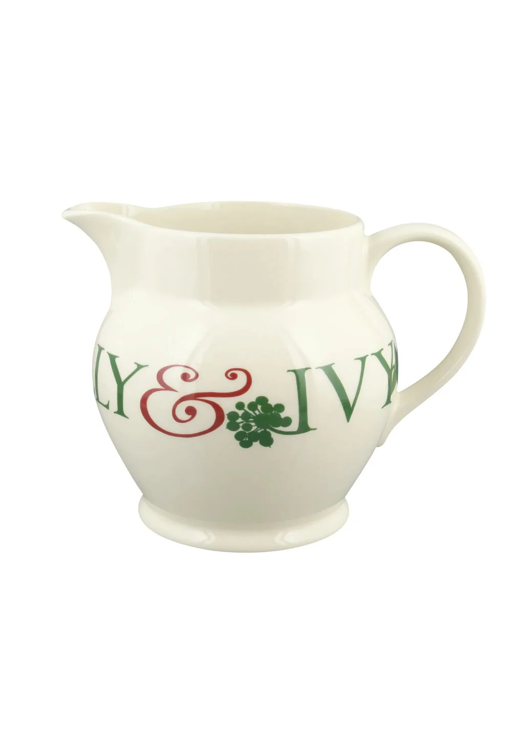 Seconds Christmas Toast Holly & Ivy 3 Pint Jug