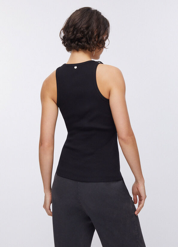 Top con dettagli gioiello