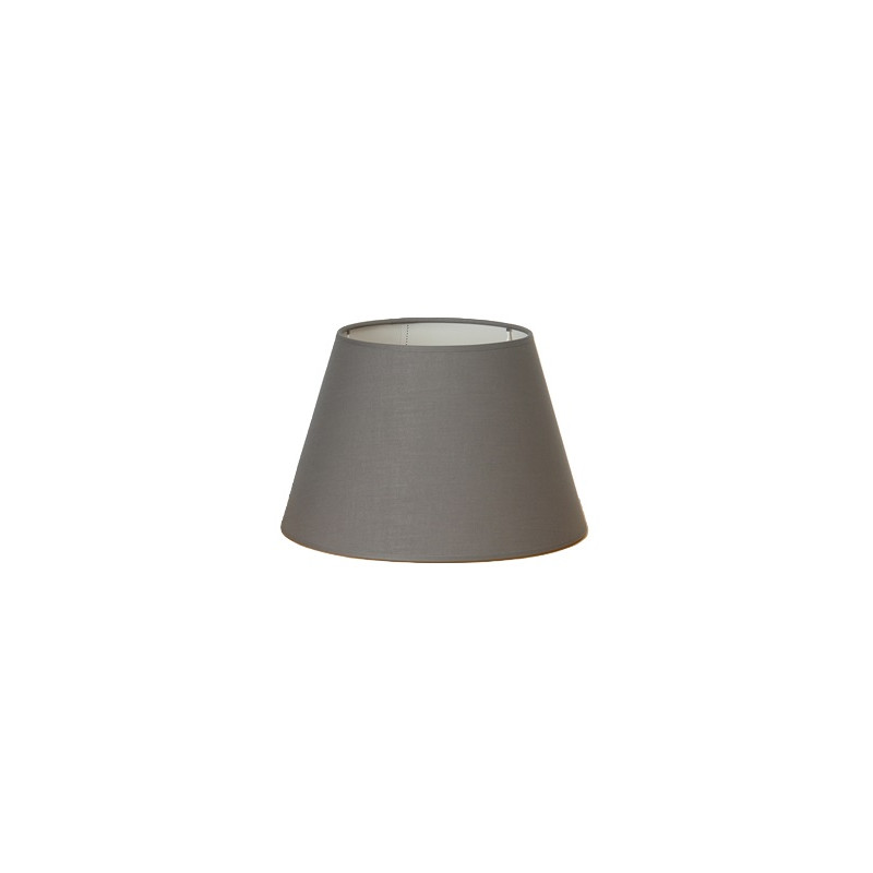 Abat-jour Conica en coton gris Ø 40 cm NIEDERAU