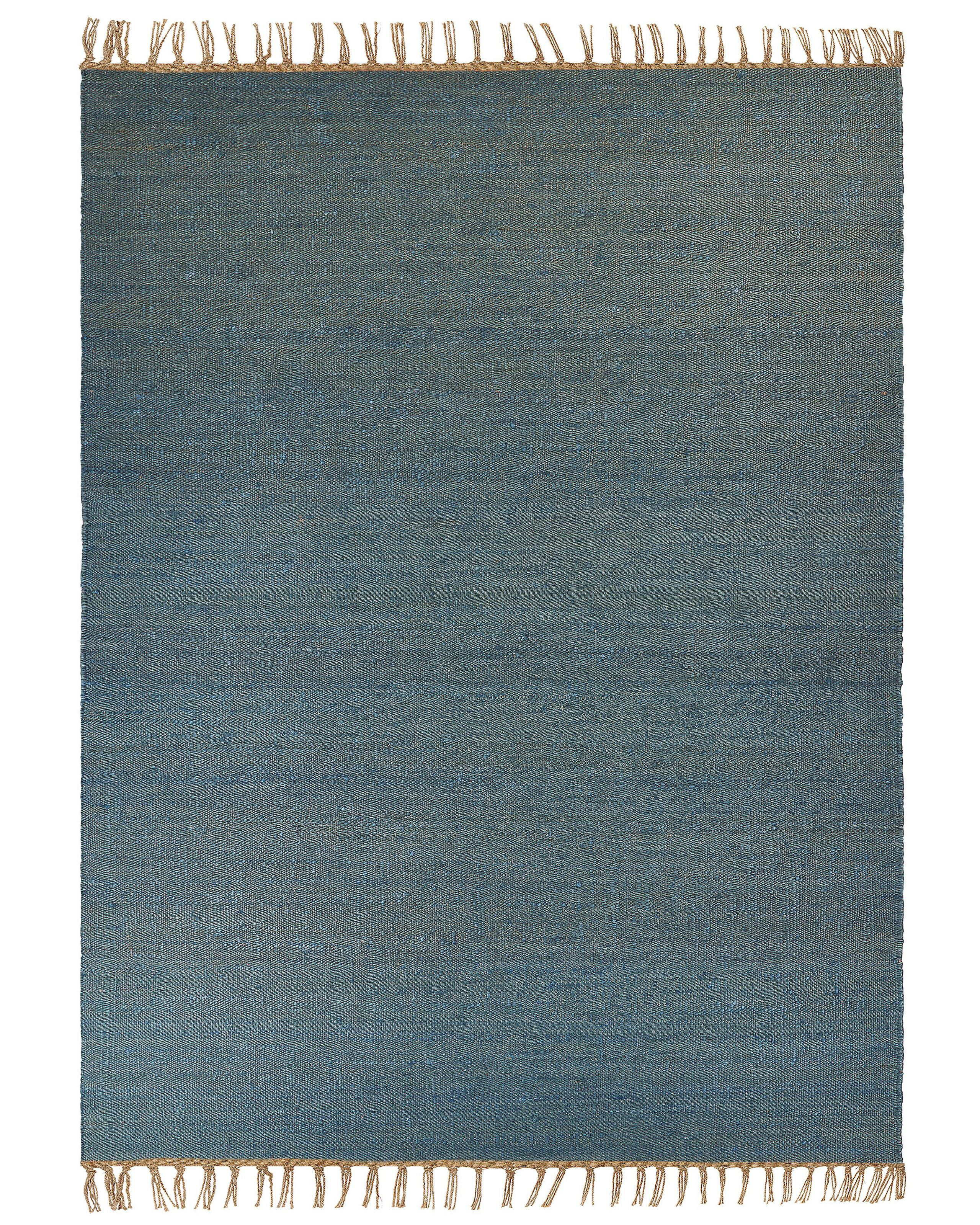 Dywan jutowy 160x230 cm niebieski