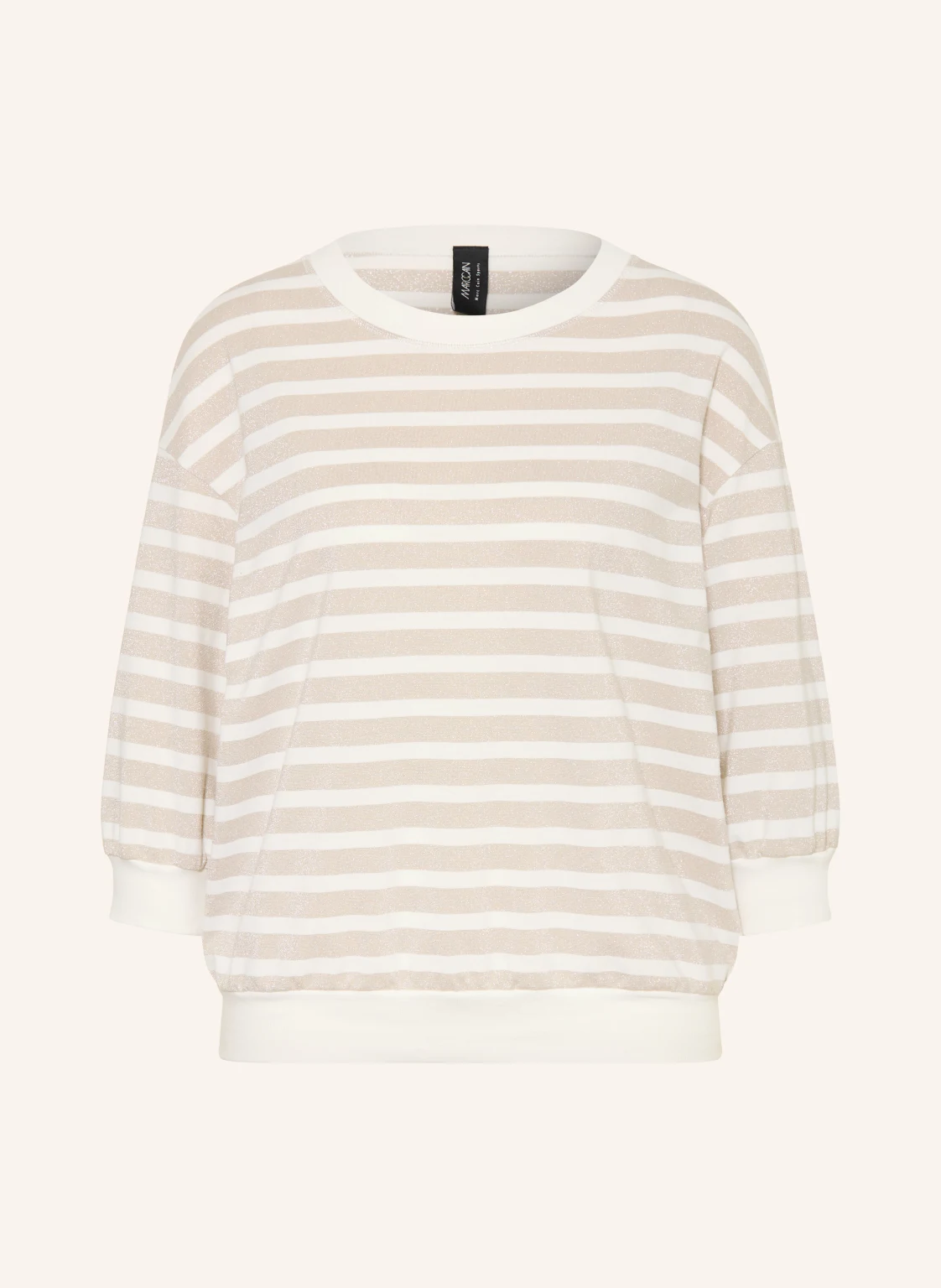 MARC CAIN Shirt mit 3/4-Arm und Glitzergarn