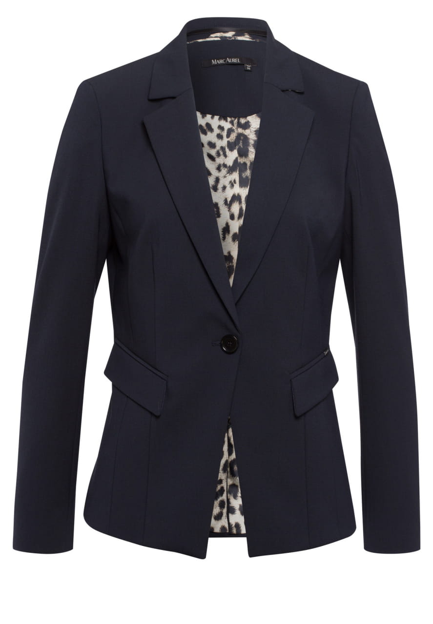 Blazer mit Leomuster innen