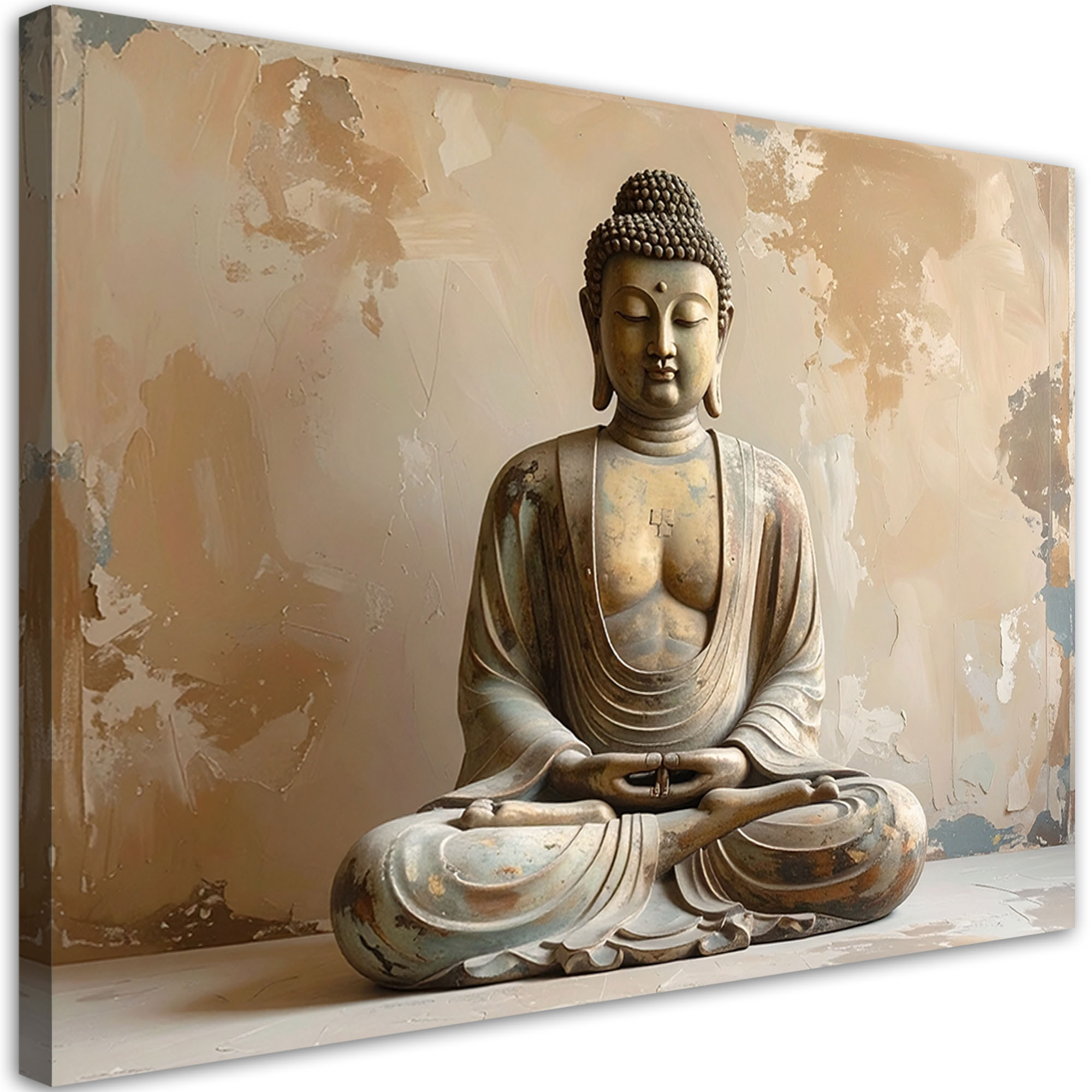 Obraz do salonu sypialni biura, Budda Zen Spa na beżowym tle 30x20