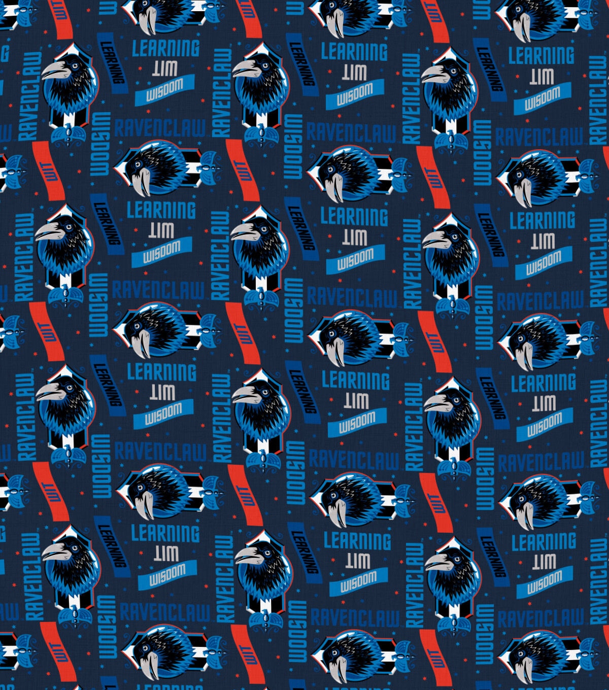 Harry Potter Cotton Fabric Ravenclaw Traits