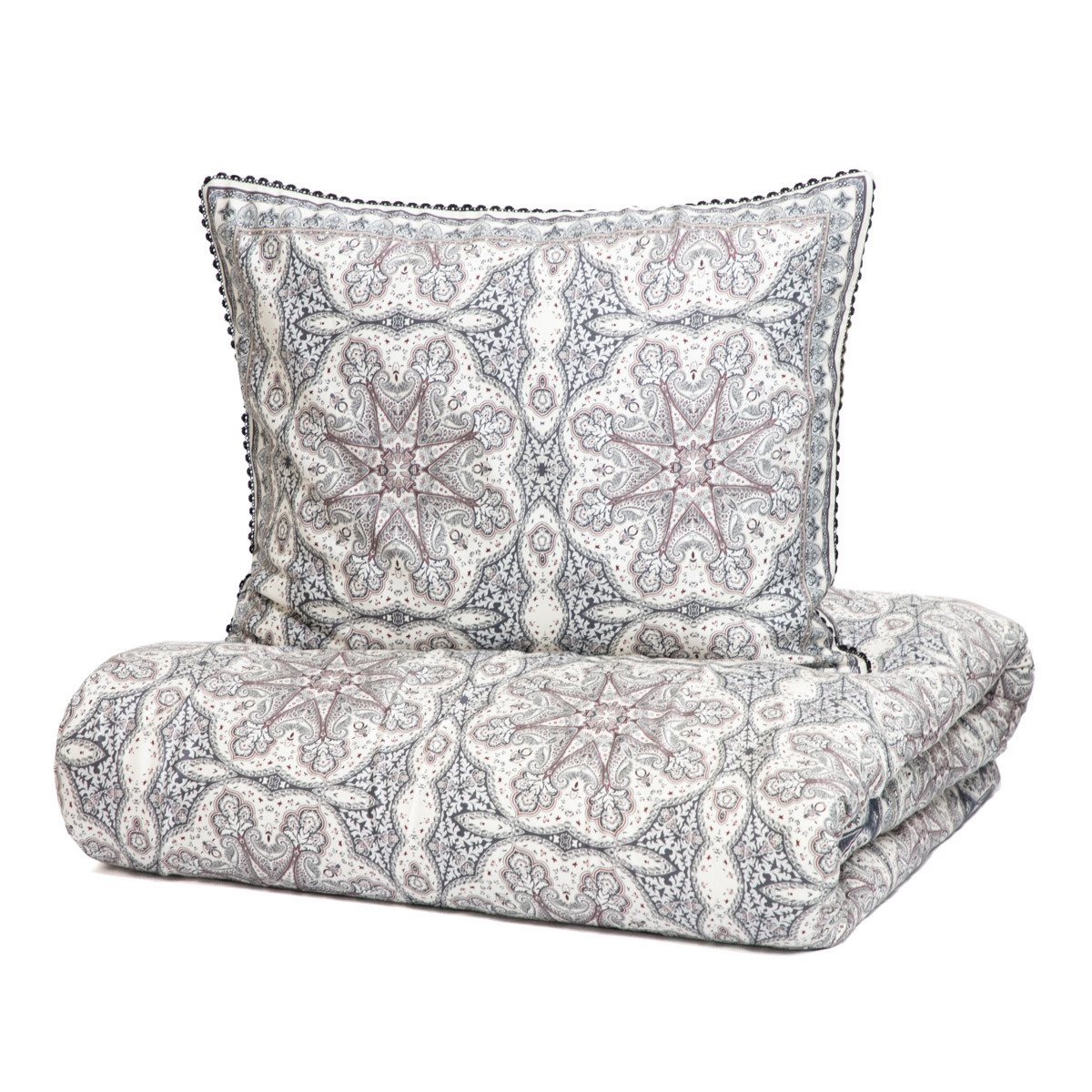 Pościel SCARLA satynowa PREMIUM 160x200   2*50x60 cm HOMLA