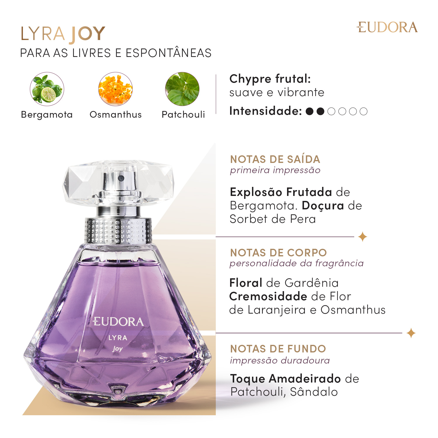 Lyra Joy Desodorante Colônia 75ml