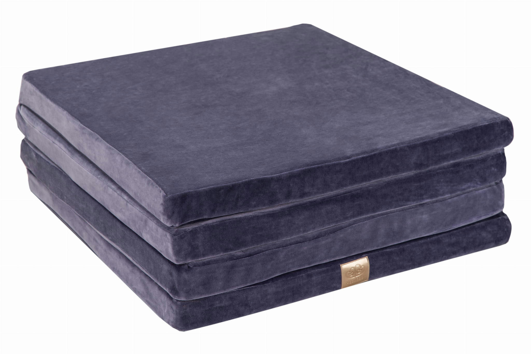 - Tapis de jeu carré bleu gris 100x100cm