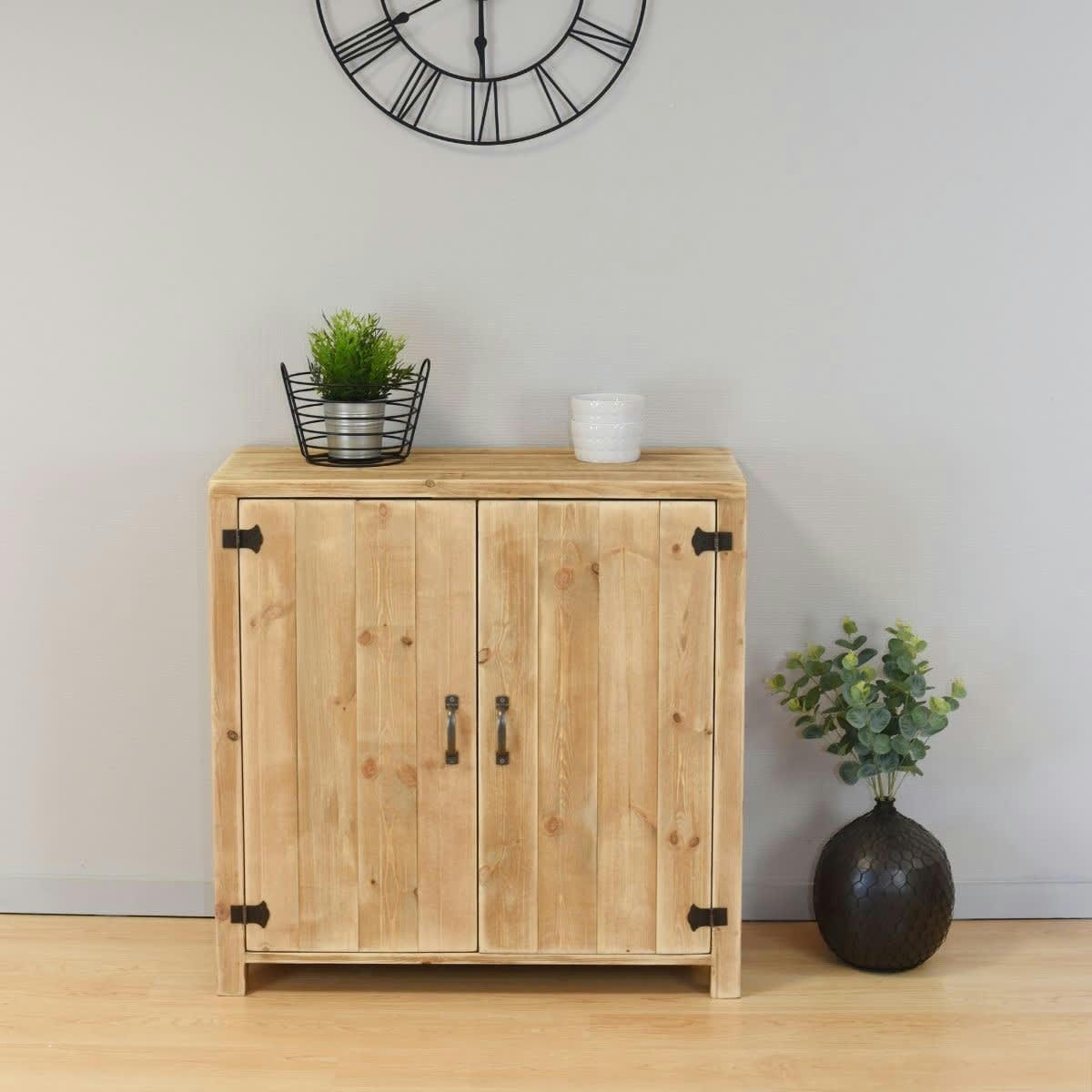 LEON - Buffet 2 portes bois massif