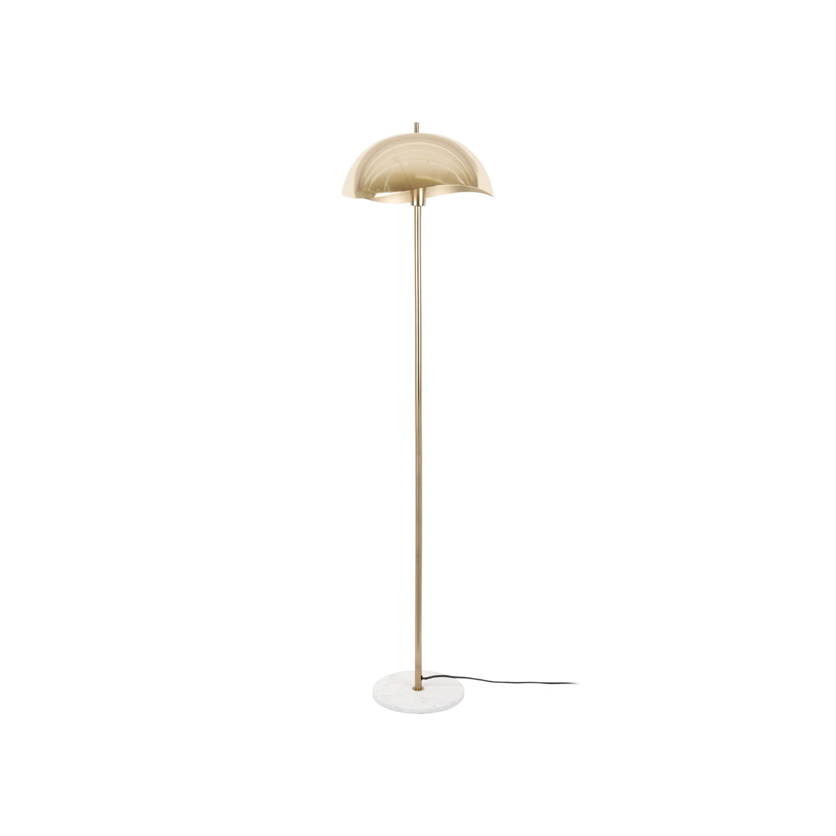 Leitmotiv vloerlamp Waved - goud - Ø40cm
