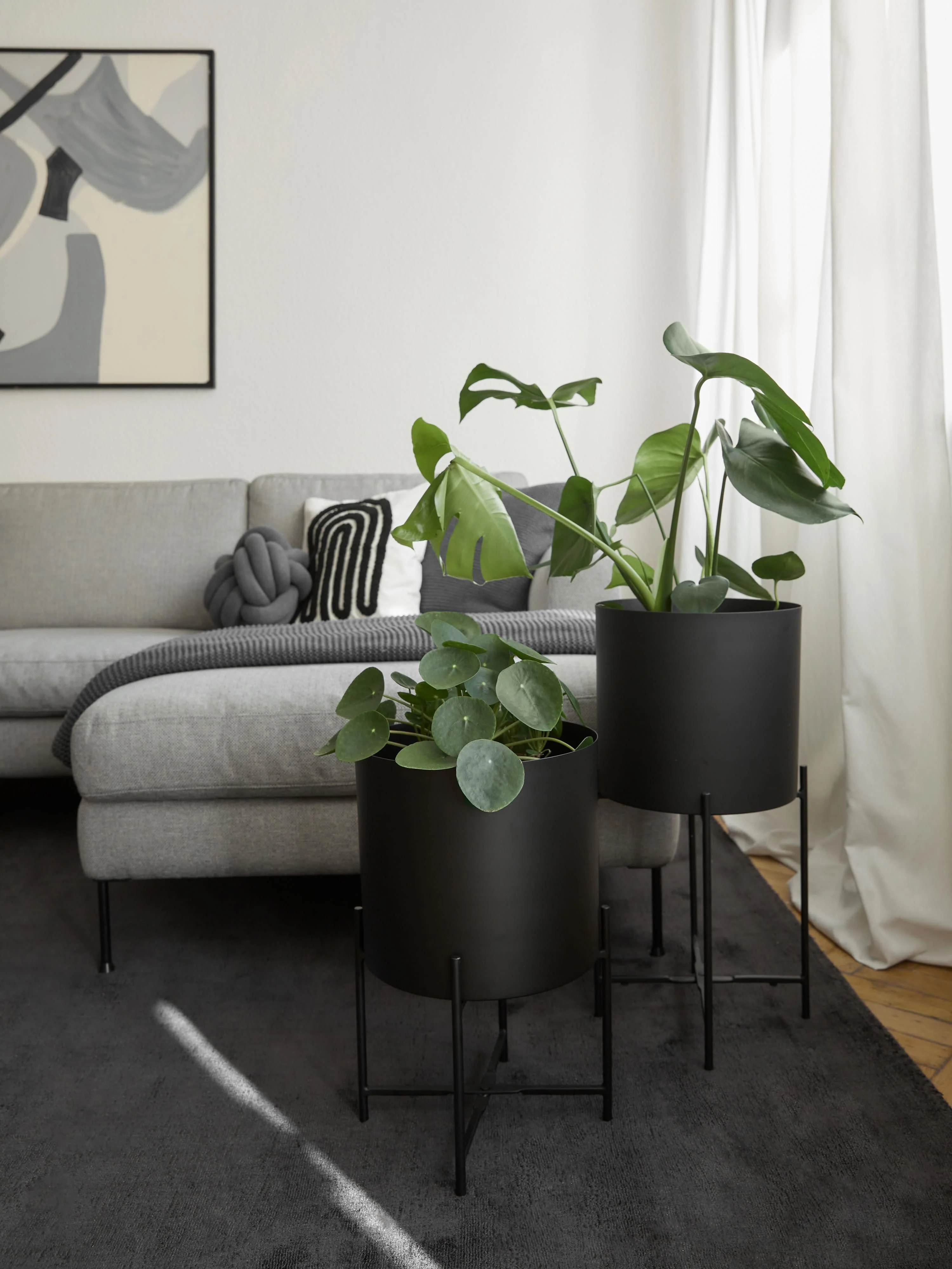 übertöpfe Mina aus Metall, 2er-Set