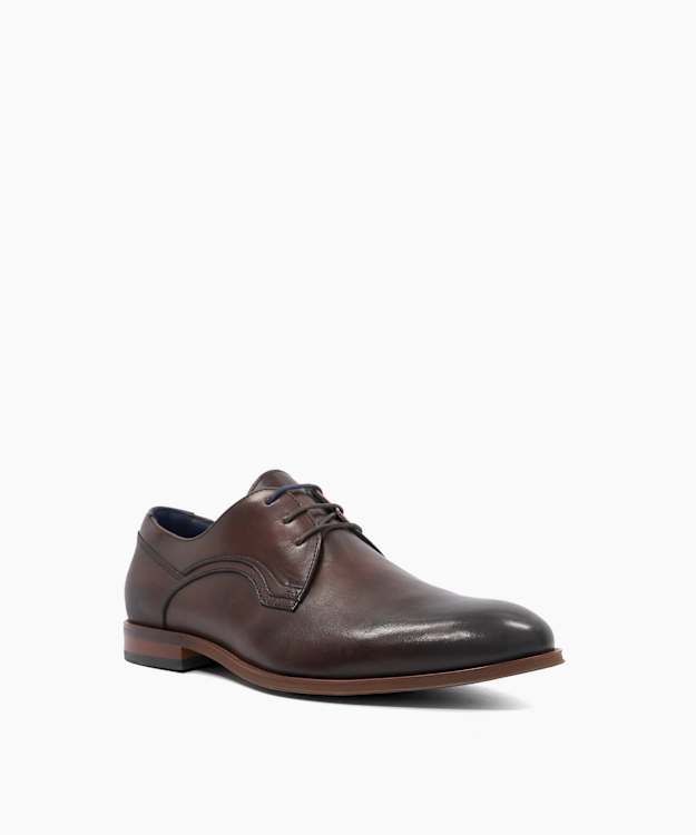 Stenton Brown - Leather Lace-Up Shoes