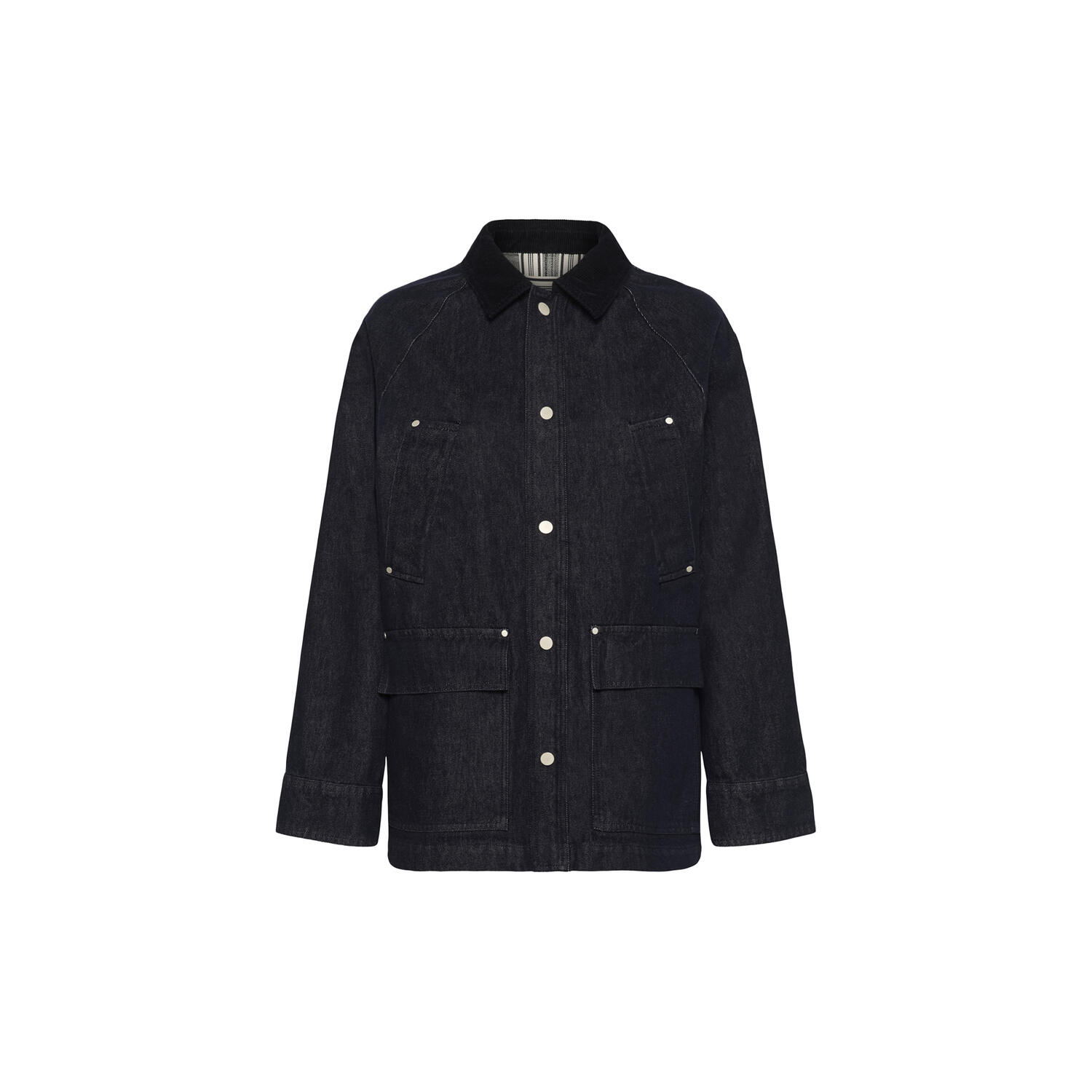 YdunPW Coat, rinse blue denim