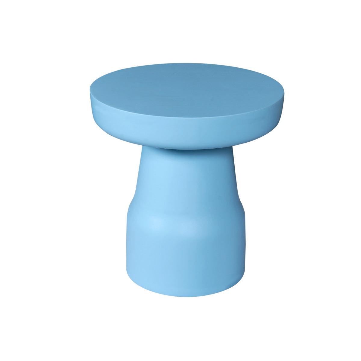 StarFurn Bijzettafel Drum - Rond Blauw Hout - 40x40x42cm