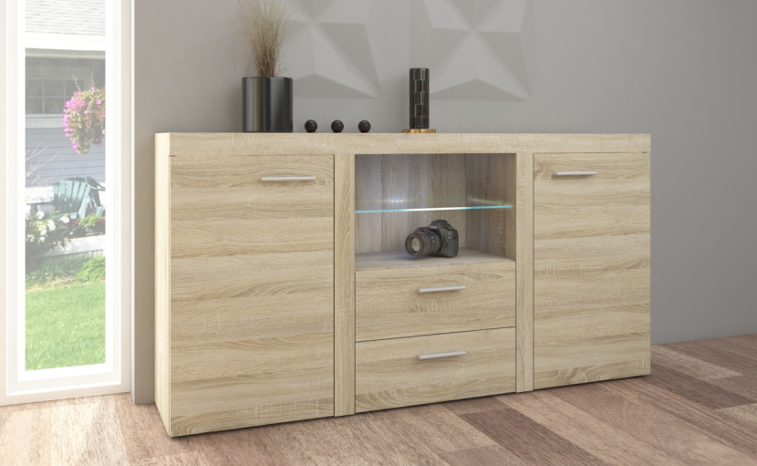 Komoda RODI 2D2SZ dąb sonoma