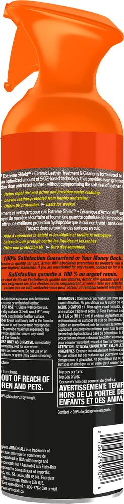 Armor All Extreme Shield™ + Ceramic Leather Treatment & Cleaner, 510-g