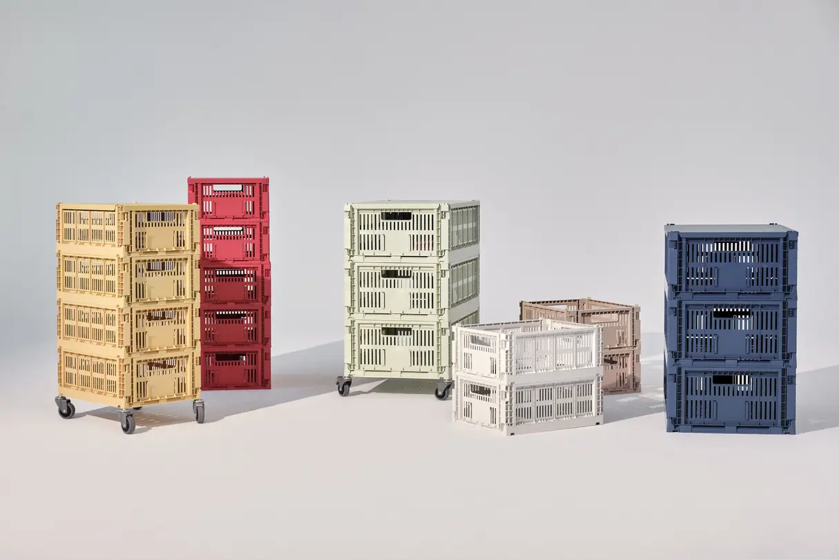 Räder-Set für Klappbox 4-teilig Colour Crate L