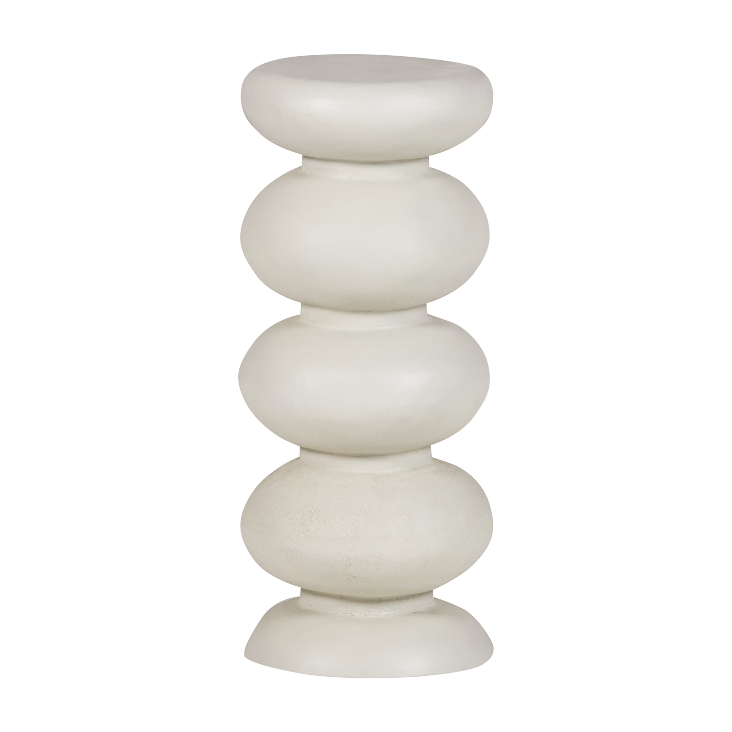 WOOOD Brilo Bijzettafel - Metaal - Creme - 69x29x29