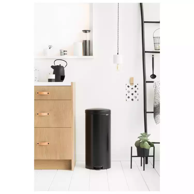 Brabantia 30L NewIcon Pedal Bin - Matt Black