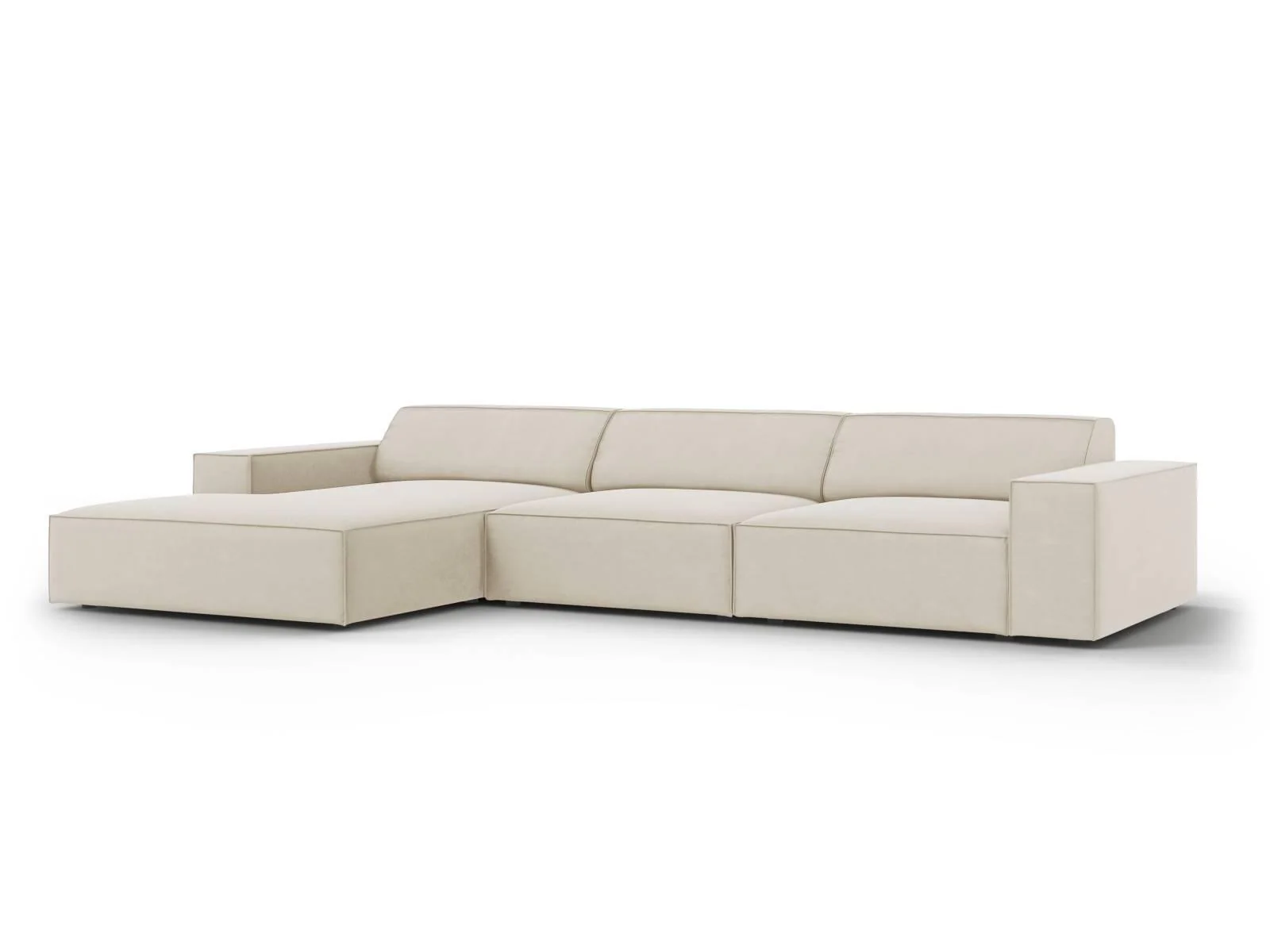 5-zits hoekbank Jodie velvet links