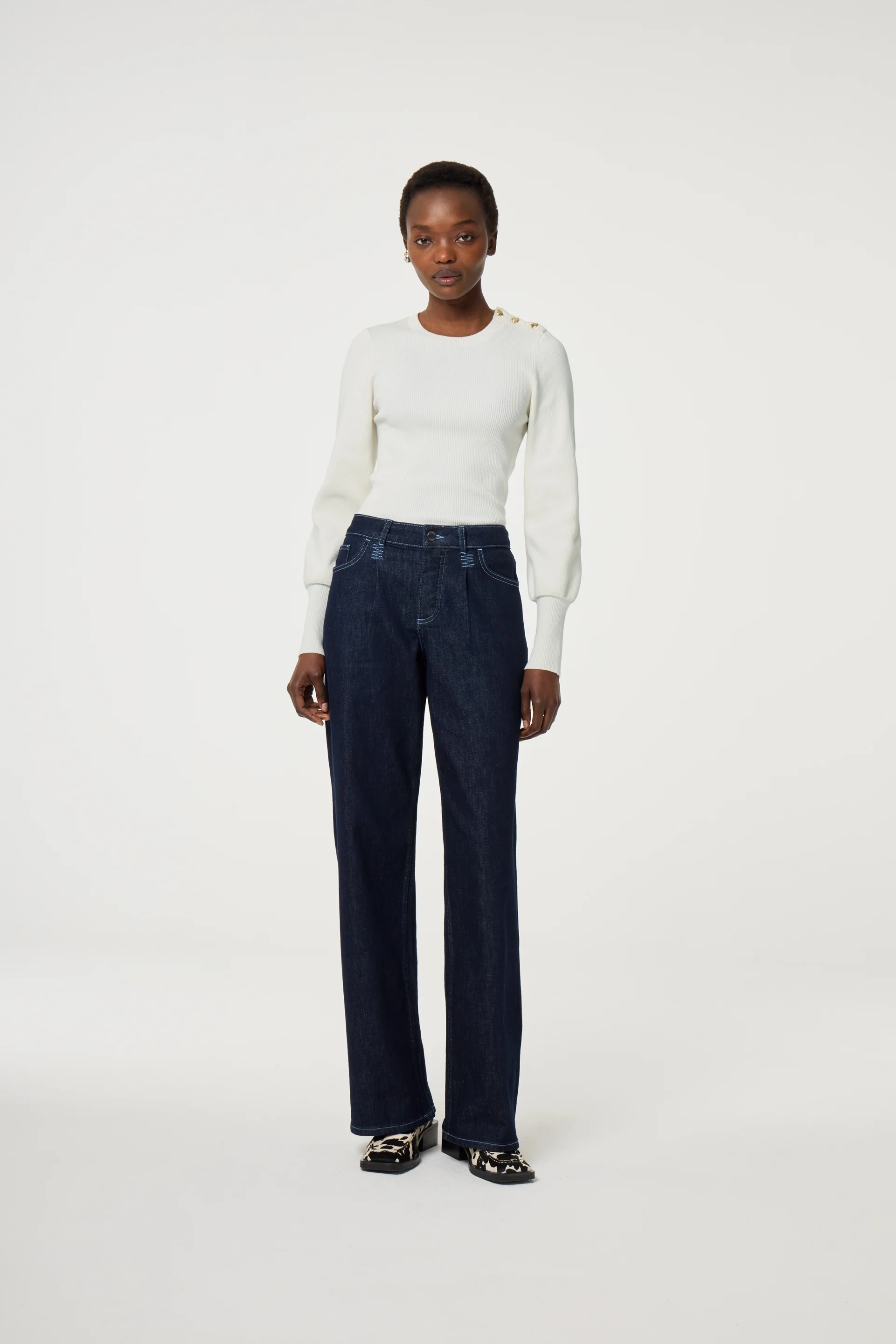 Lillian Pullover | Cosy White