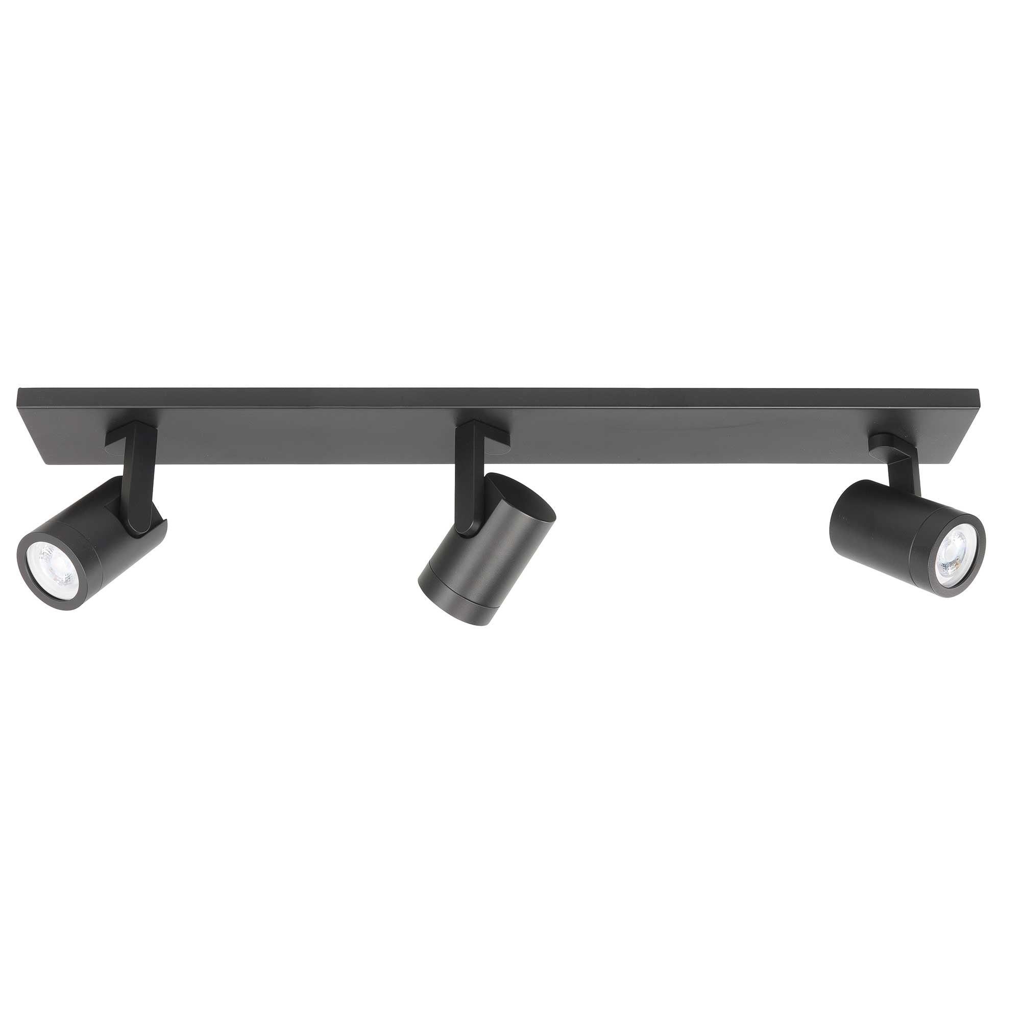 Highlight spot HALO - 3 lichts - 65 x 15  cm - zwart