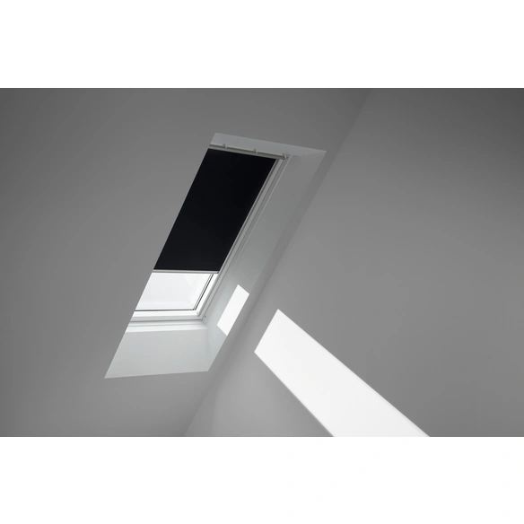 Verdunkelungsrollo schwarz/aluminiumfarben, Polyester