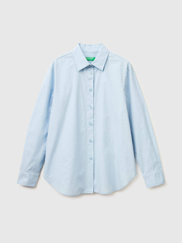 Relaxed fit cotton shirt