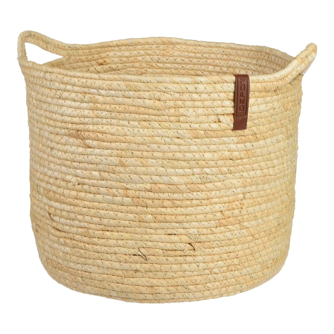 Aufbewahrungskorb Mila Beige, ⌀ 30 cm, H 270 mm