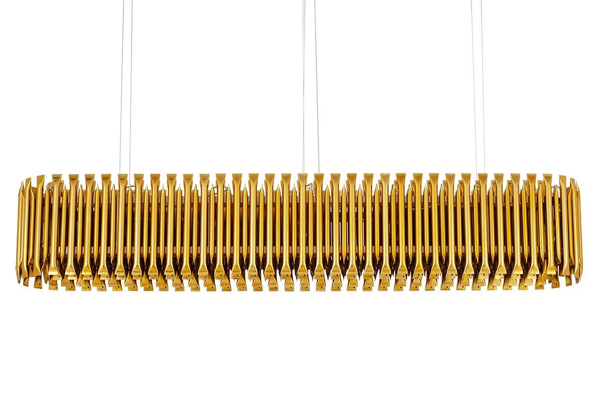 Lampa wisząca GALLIANO LONG ciemne złoto - aluminium
