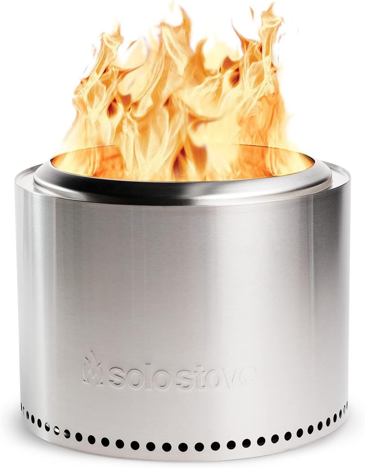 Solo Stove Bonfire 19.5 Smokeless Fire Pit with Removable Ash Pan | Portable Outdoor Fire Pit | Stainless Steel - Wood Burning Lightweight Fireplace | Ideal for 4-6 People  20 lbs