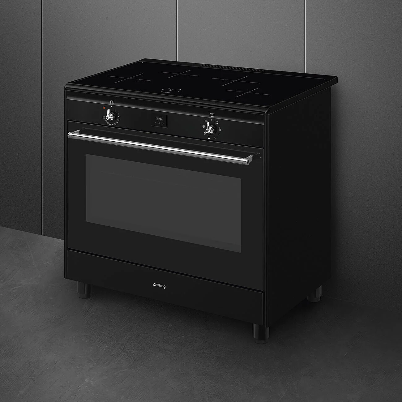 90cm Concert Induction Range Cooker Black