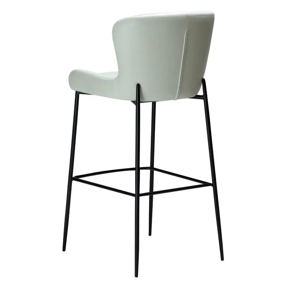 Hioshop Glam Dan-Formorous barstoel PU-kunstleer wit