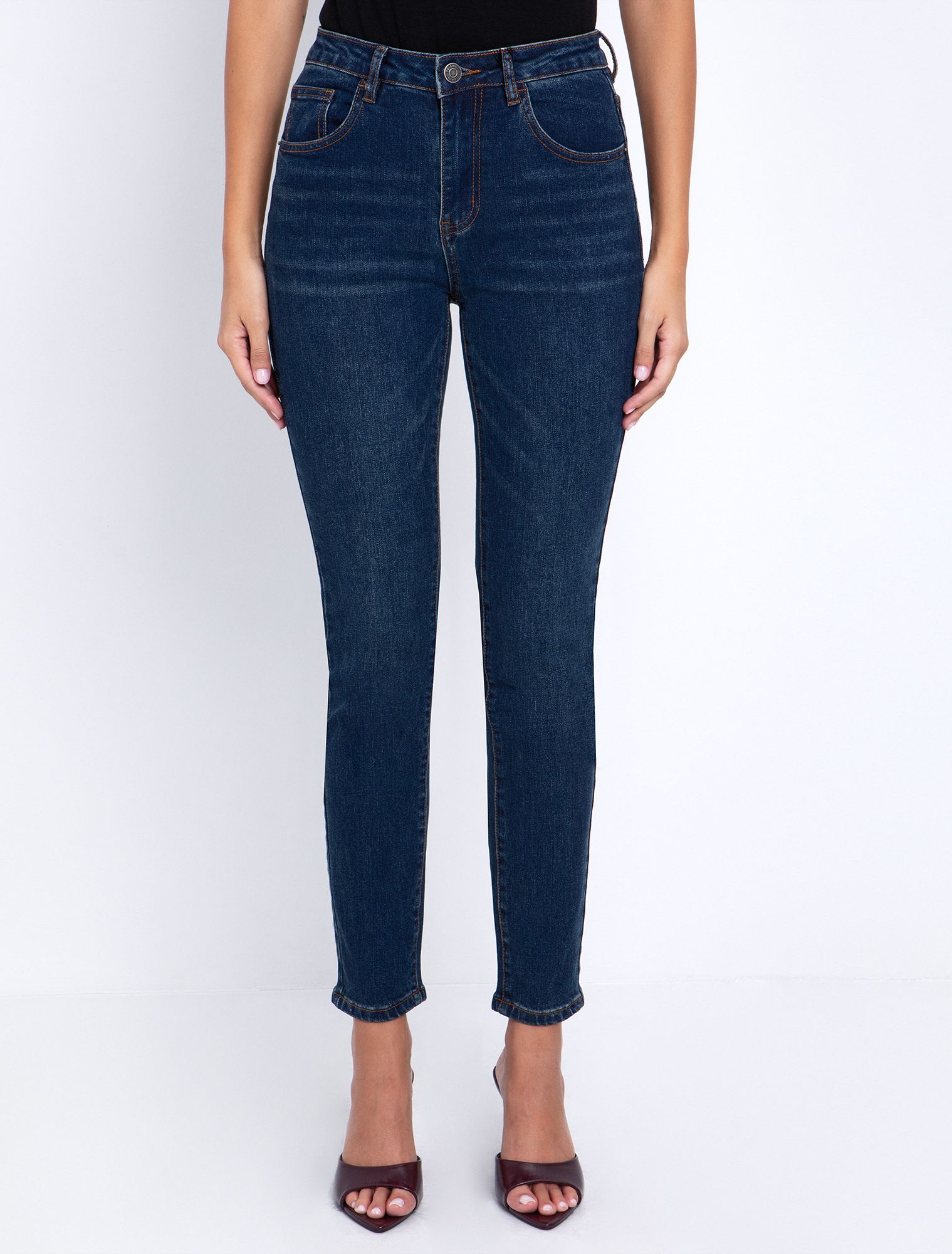 Mid rise τζιν skinny