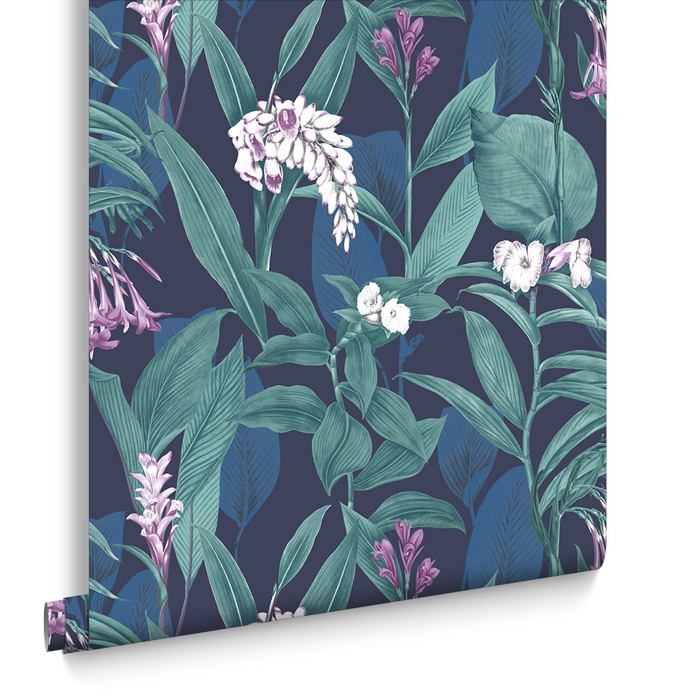 Graham & Brown Vliesbehang - Botanical Midnight - 10mx52cm