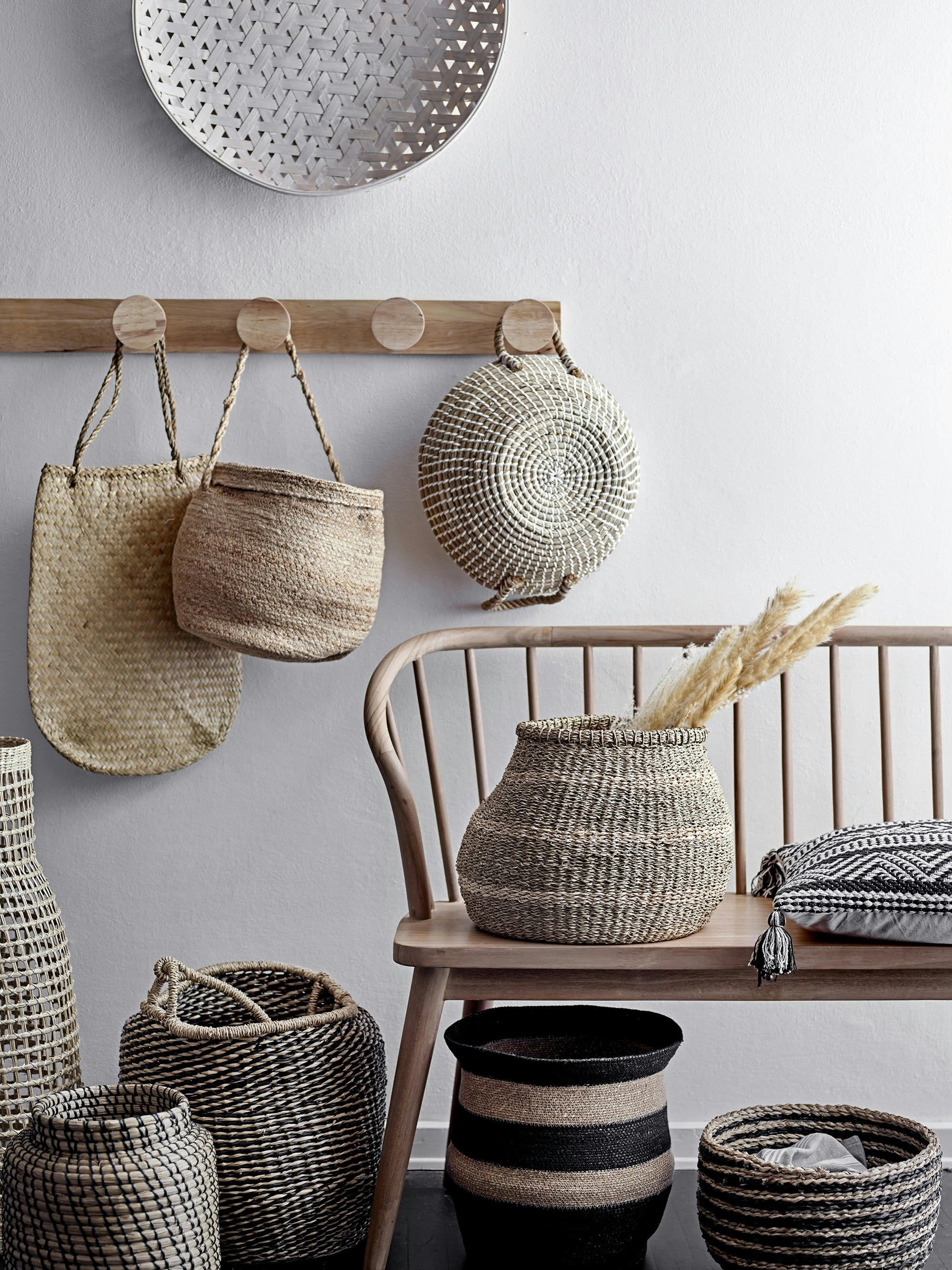 EMME - Portemanteaux avec 5 crochets en hévéa beige