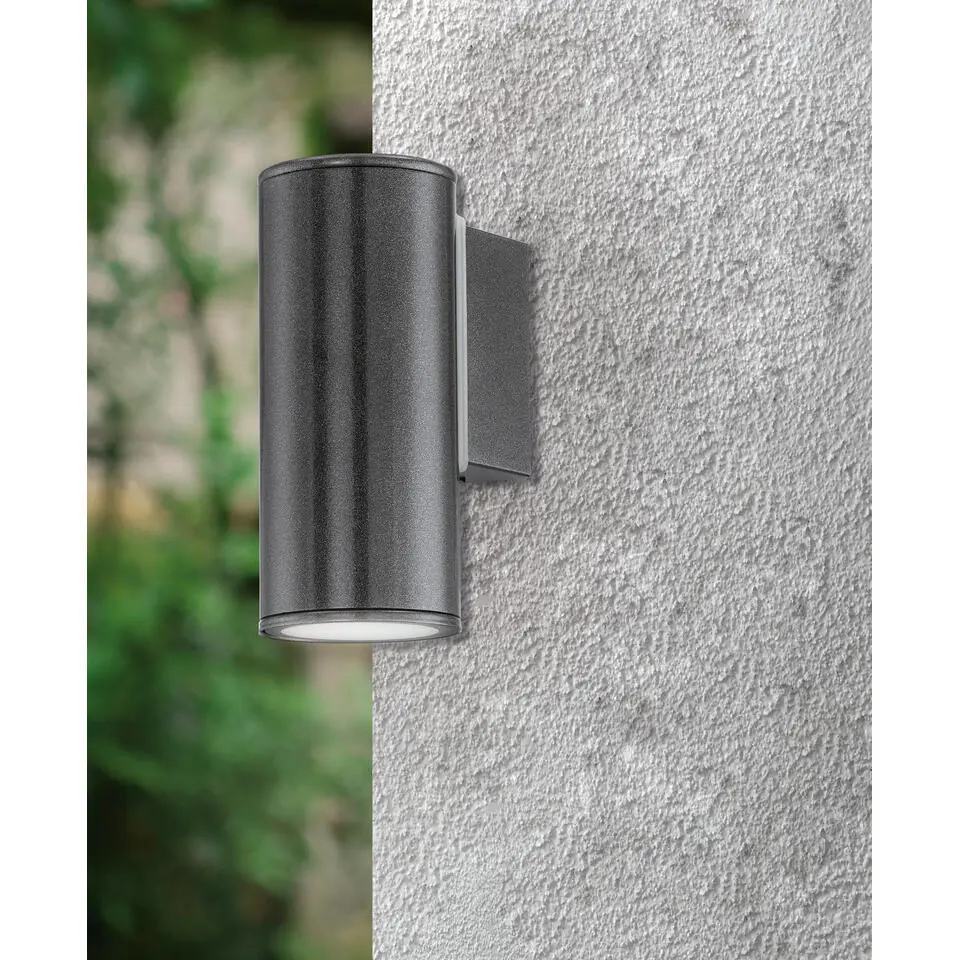 EGLO Riga Wandlamp - GU10 - verzinkt staal - Antraciet