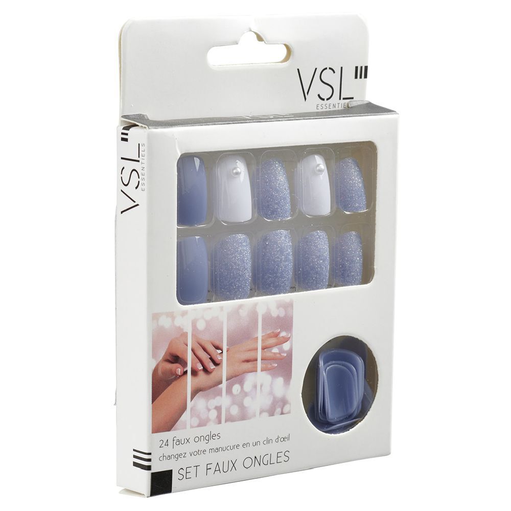 Kit de faux ongles violet