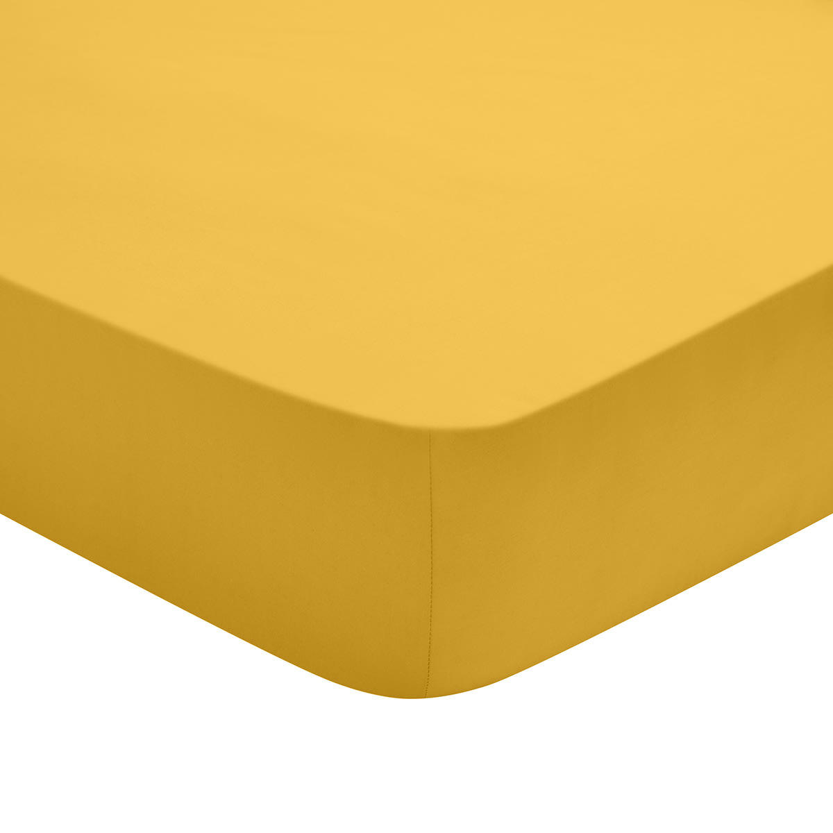STUDIO - Drap Housse   Coton Jaune 90x190 cm - DODO