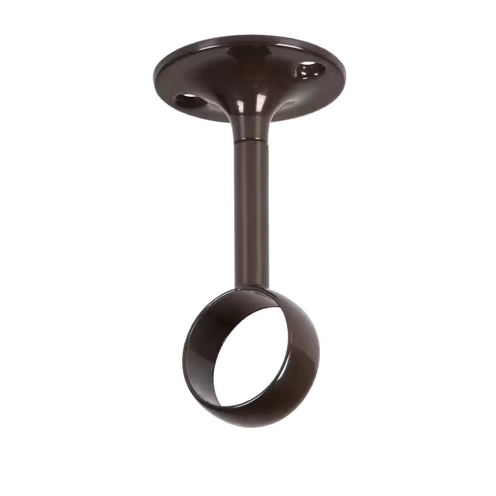 For Living Steel Curtain Rod Ceiling Mount Bracket, 2-pk, Assorted Colours