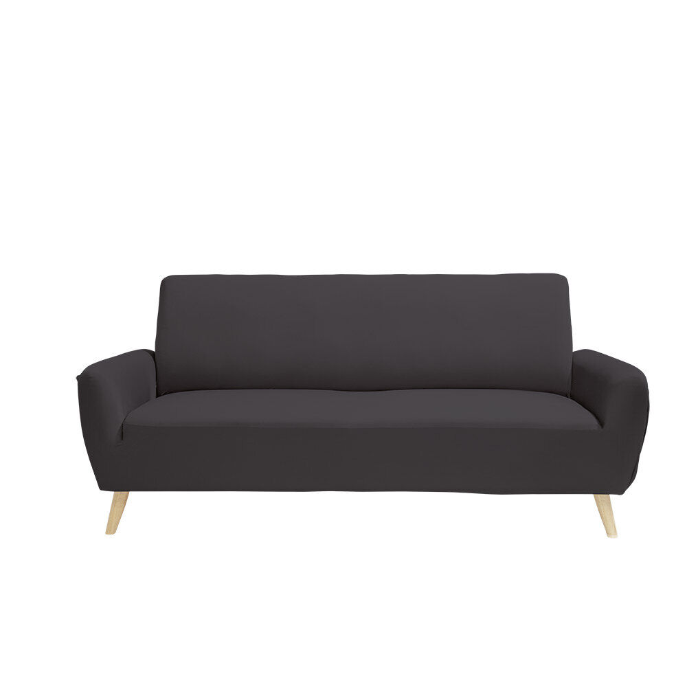 Protège canapé extensible 3 places L195-230cm gris foncé