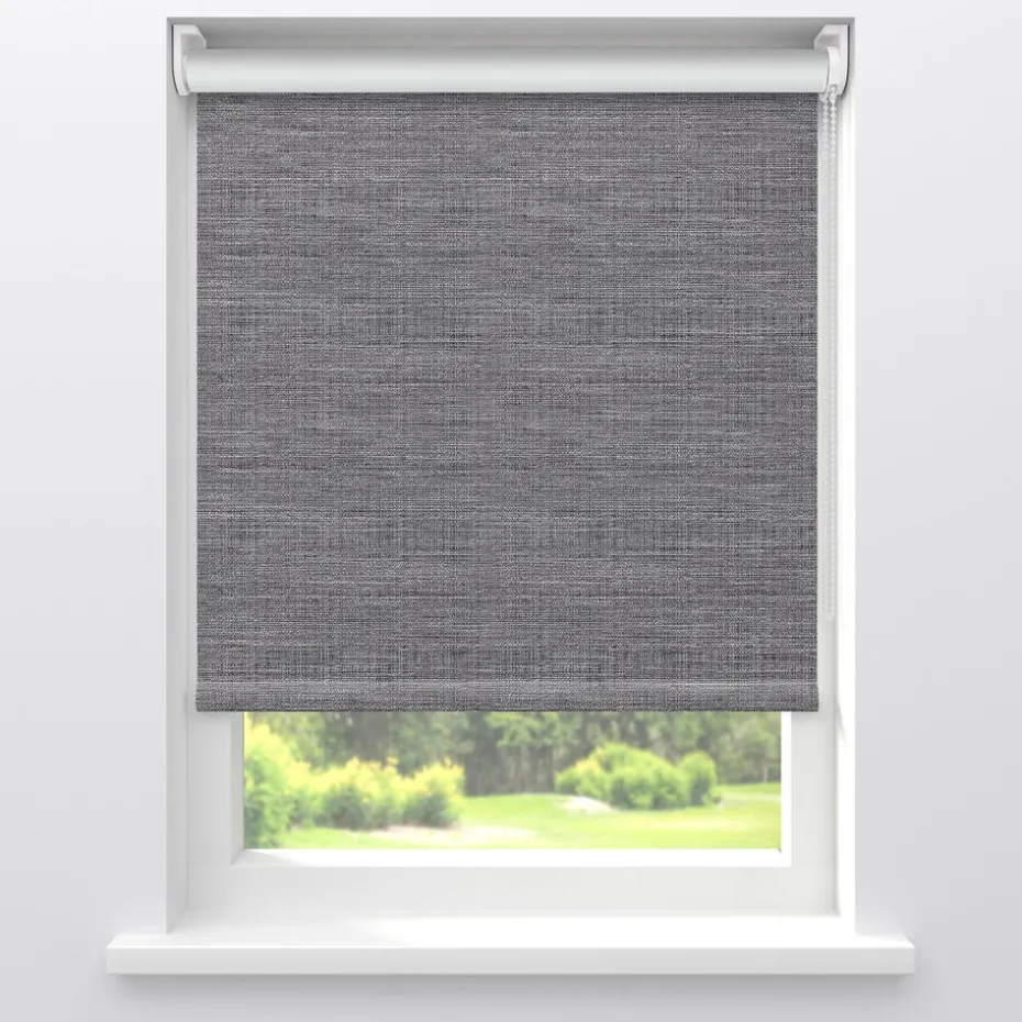 Kwantum Rolgordijnen | Rolgordijn Huib  Verduisterend Grijs