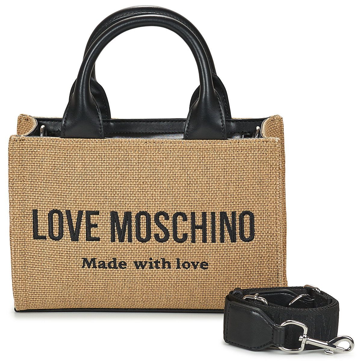 Love Moschino - CARGO CANVAS JC4226PP0O - Beige / Gold / Black