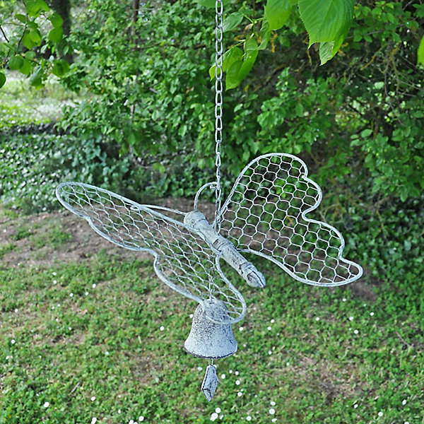 Cloche carillon papillon mirage 30x24x70cm