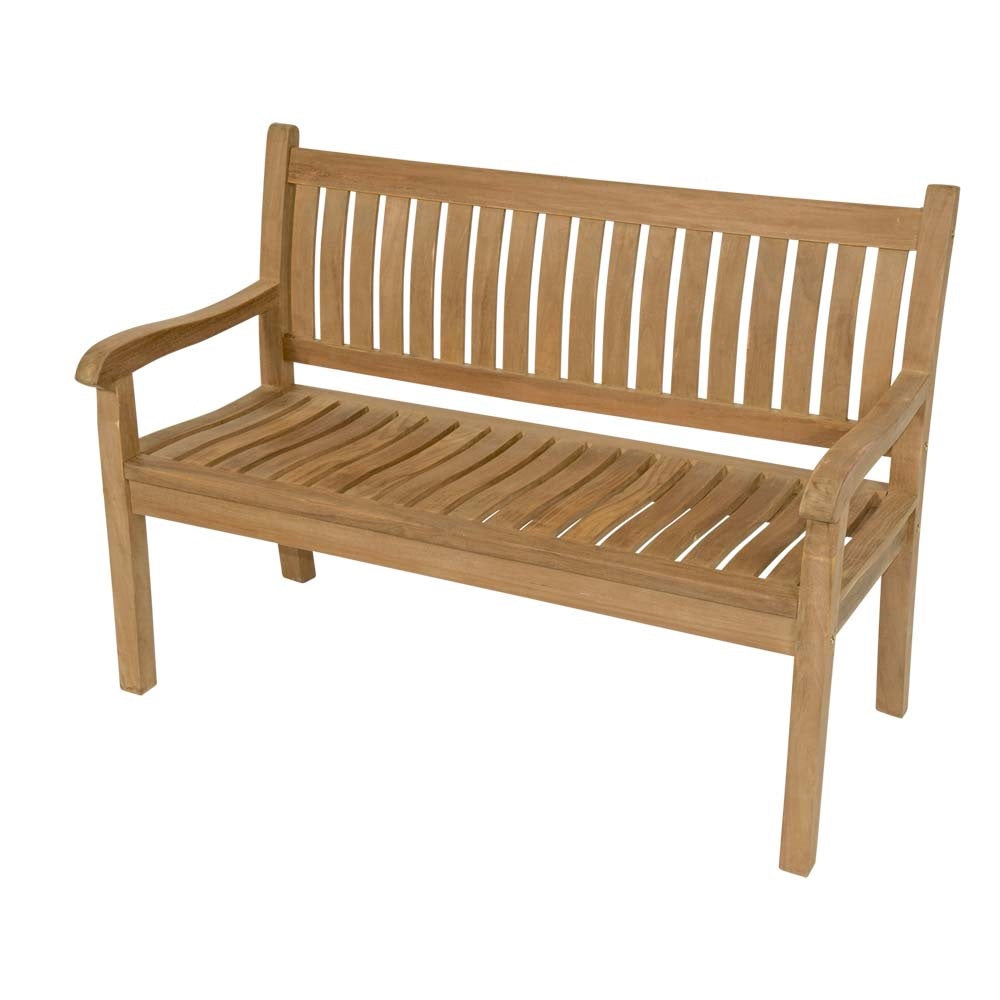 Lesli Living loveseat teak - zwart - 180x65x92cm