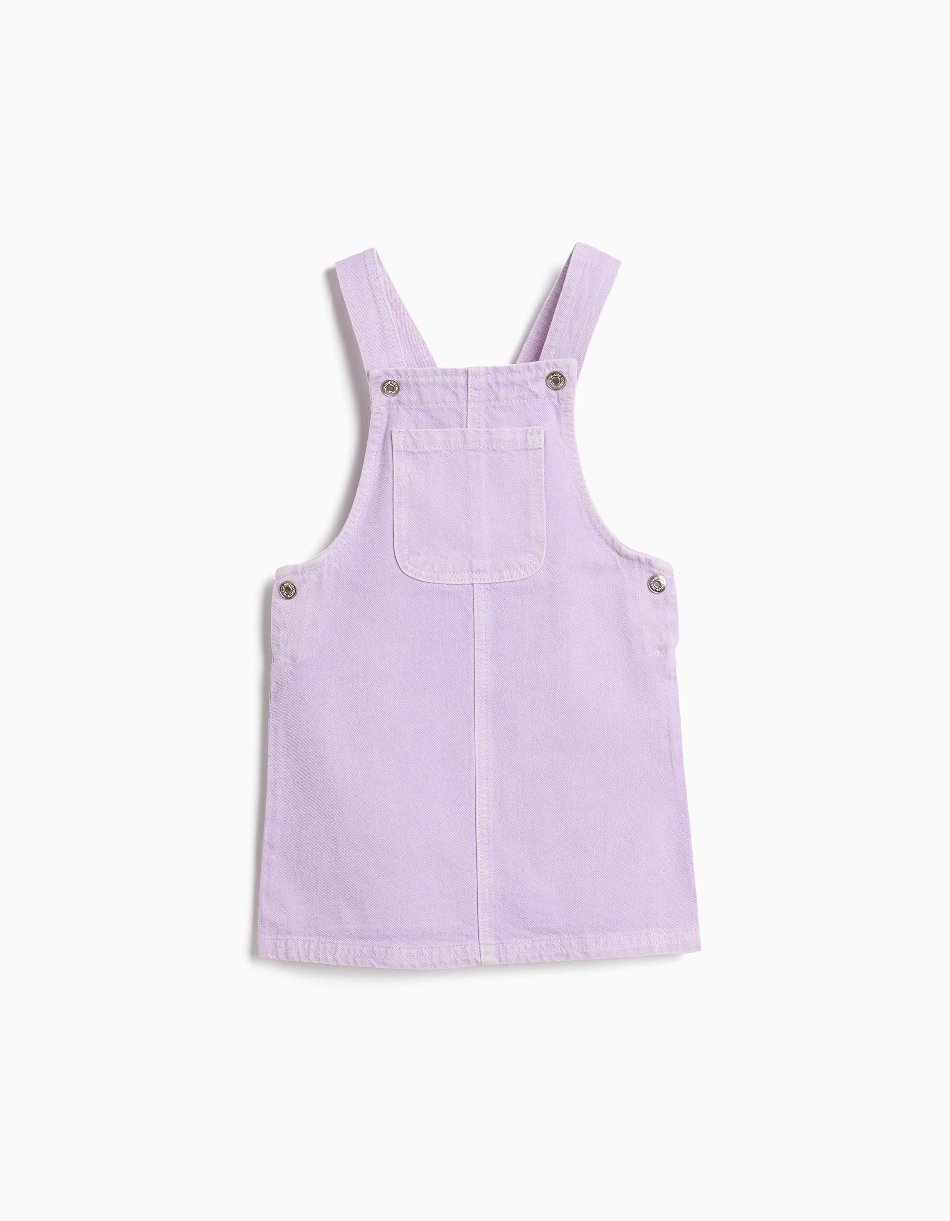 Saia Jardineira, Menina, Roxo Claro