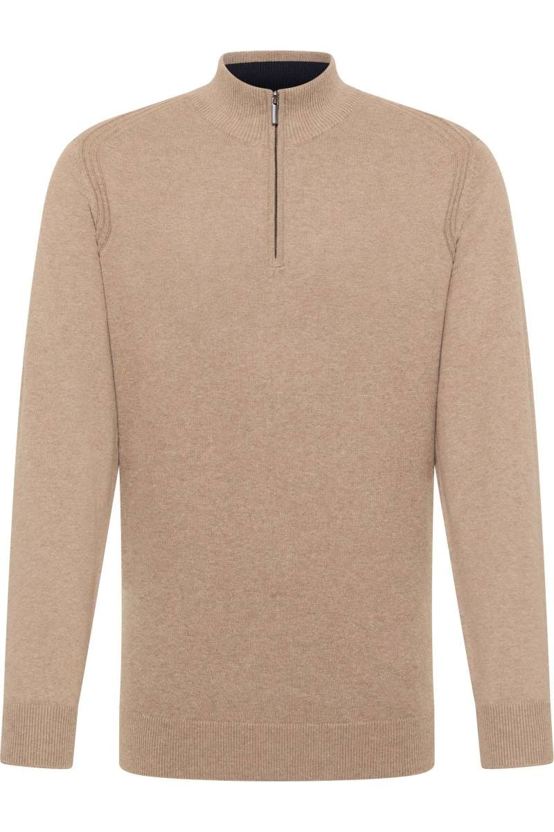 ETERNA Regular Fit Pullover beige, Einfarbig