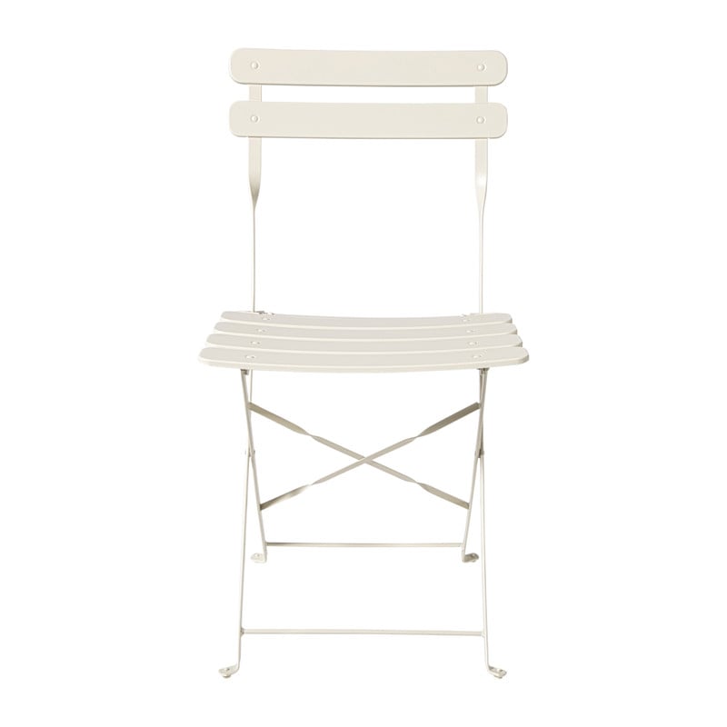 Inklapbare bistrostoel Corfu - beige - 82x46.5x42 cm